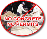 No Concrete - No Permits