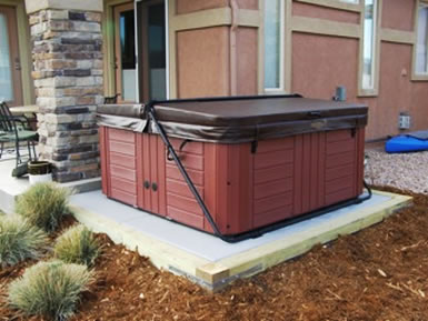hot tub installation spa installation spa pad ez pad spa base shed installation shed base garden shed hot tub base